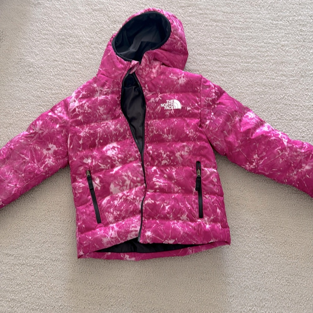 Girls North Face reversible jacket